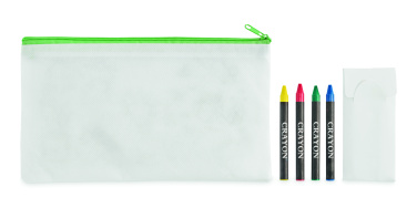 Logotrade corporate gifts photo of: Pencil case with 4 crayons