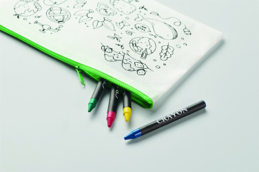Logotrade promotional product image of: Pencil case with 4 crayons