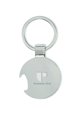 Logo trade promotional gift photo of: Football keyring with opener