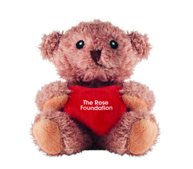 Logo trade promotional giveaways picture of: Teddy bear plush with heart