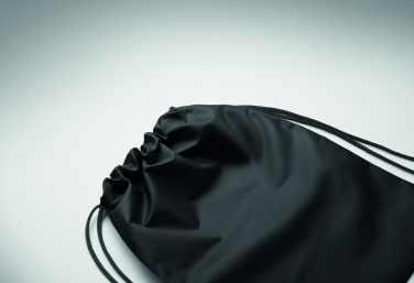 Logo trade promotional gift photo of: Kids drawstring bag 190T RPET