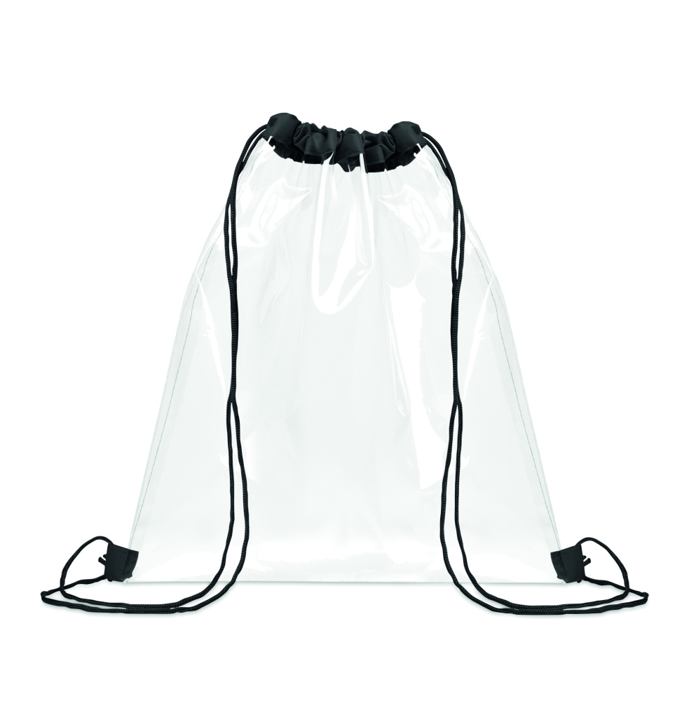 Logotrade business gift image of: Transparent drawstring bag