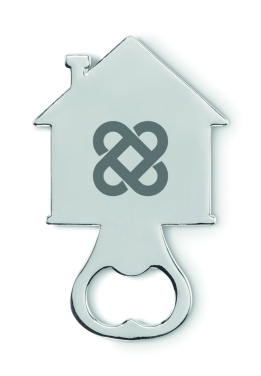Logo trade corporate gifts picture of: House shape bottle opener