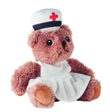 Logo trade promotional giveaways picture of: Teddy bear plush nurse