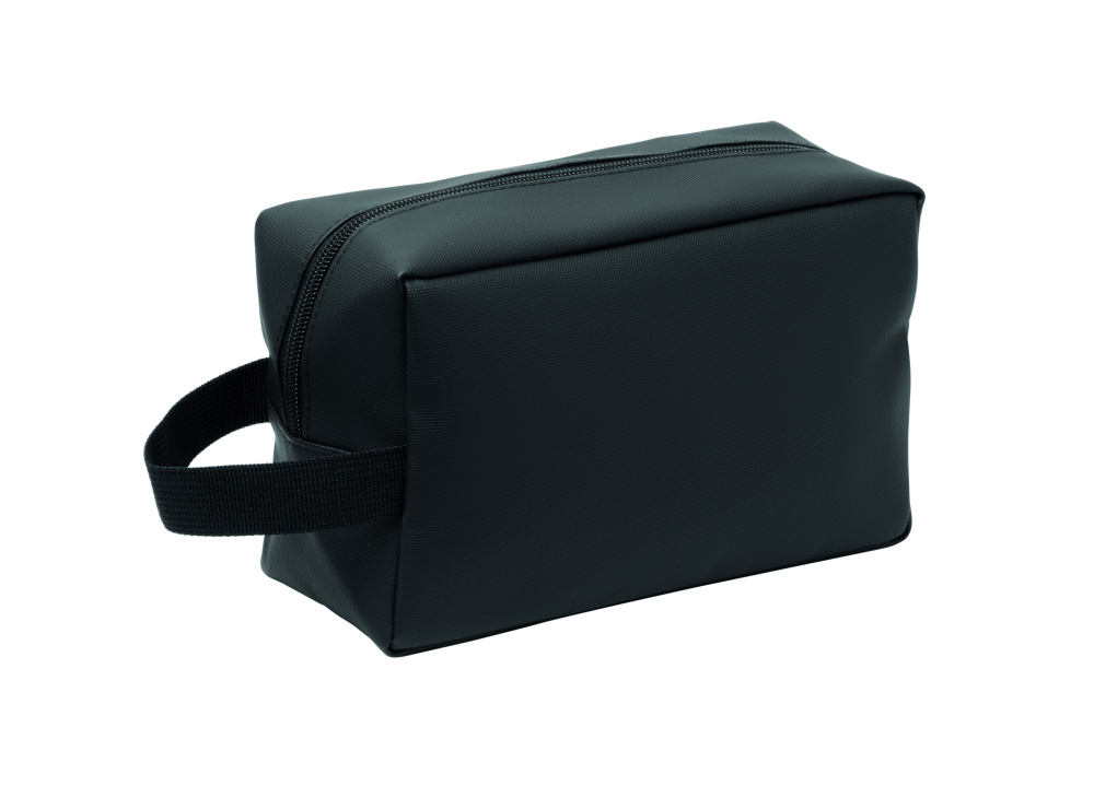 Logo trade promotional merchandise picture of: Toiletry bag in 600D RPET