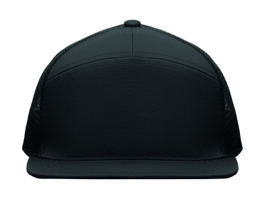 Logo trade promotional gifts image of: 7 panel flat visor cap