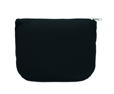 Logo trade promotional giveaway photo of: Corduroy cosmetic bag