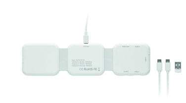 Logo trade promotional giveaway photo of: Foldable charging station