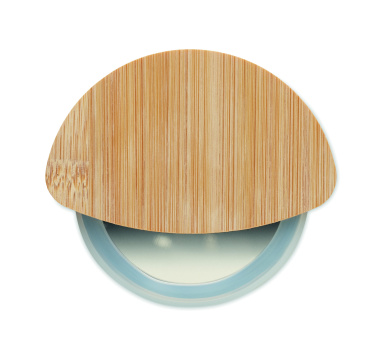 Logo trade promotional merchandise image of: Round bamboo pizza cutter