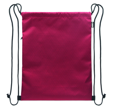 Logotrade corporate gift image of: Drawstring bag in 420D RPET