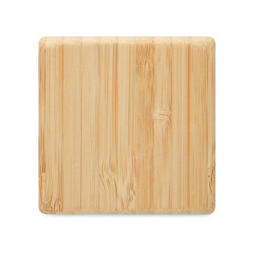 Logo trade business gifts image of: Bamboo twist snooze timer