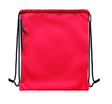 Logo trade corporate gifts image of: Large drawstring bag 300D RPET
