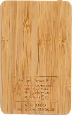 Logo trade corporate gift photo of: Power Bank 5000 mAh with illuminated logo