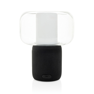 Logo trade promotional merchandise photo of: Lux RCS recycled plastic 10W speaker lamp