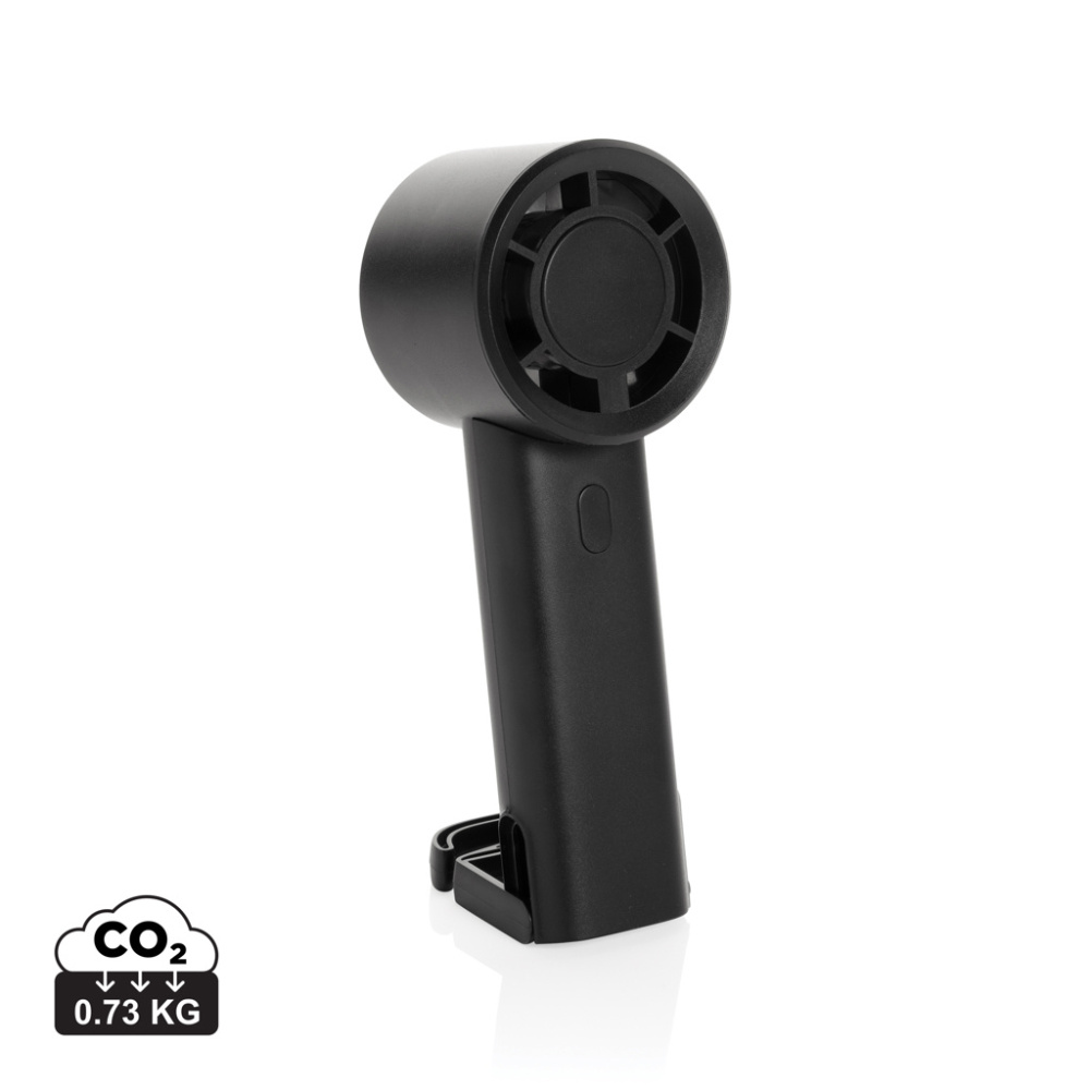 Logotrade promotional product image of: Twist RCS recycled plastic re-chargeable portable fan