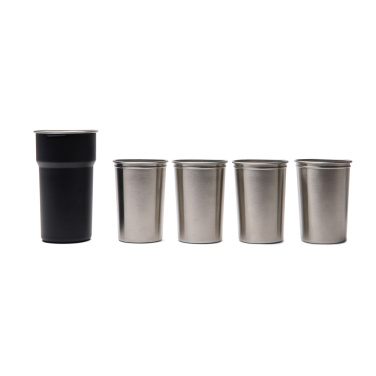 Logo trade promotional products picture of: VINGA Parks RCS SS cup, 4 pcs, 250 ML