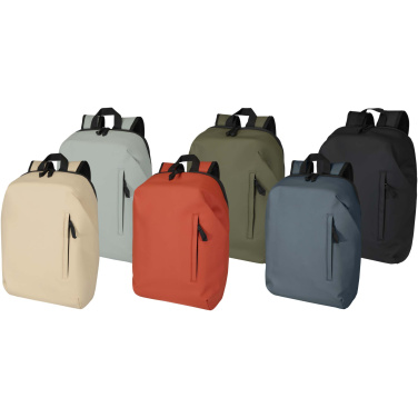 Logo trade business gifts image of: Resi Plus 15" GRS recycled anti-theft backpack 18L