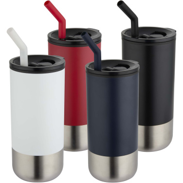 Logotrade advertising product picture of: Grayson 480 ml RCS recycled insulated tumbler with straw