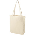 Odisha 180 g/m² OCS organic wide bottom tote bag 11L , Natural