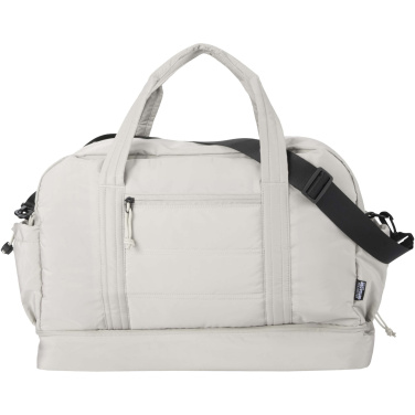 Logo trade promotional merchandise photo of: Puffer GRS recycled duffel bag with insulated bottom 30L 