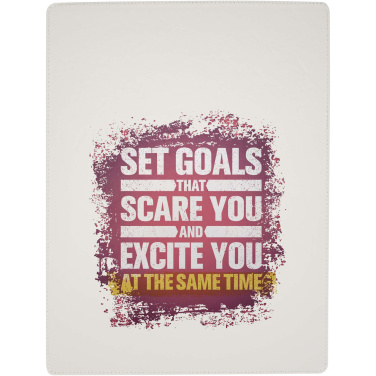 Logo trade promotional gifts image of: Clast A4 clipboard with magnetic closure and RCS recycled ballpoint pen (black ink)