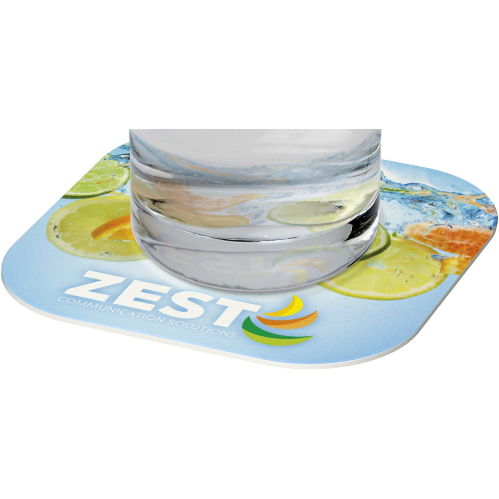 Logo trade corporate gifts image of: Lumin square coaster