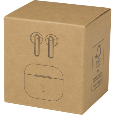 Logo trade business gift photo of: Altais recycled plastic True Wireless Bluetooth® headset