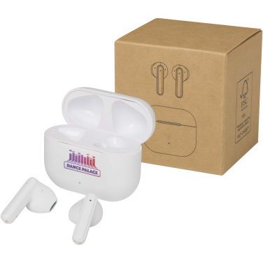 Logo trade business gift photo of: Altais recycled plastic True Wireless Bluetooth® headset