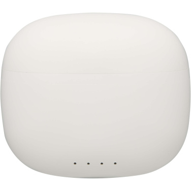 Logo trade promotional giveaway photo of: Alterf recycled plastic True Wireless Bluetooth® headset with silicone eartips