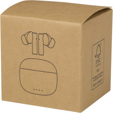 Logotrade promotional giveaway image of: Alterf recycled plastic True Wireless Bluetooth® headset with silicone eartips