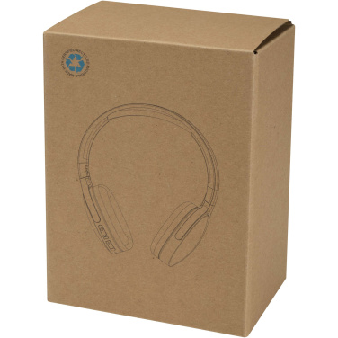 Logo trade business gifts image of: Ancha recycled plastic over-ear wireless Bluetooth® headset