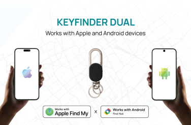 Logo trade business gift photo of: Keyfinder Dual keychain with worldwide locating