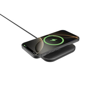 Logo trade corporate gifts image of: Quantum ultra-fast 25W magnetic wireless charging pad