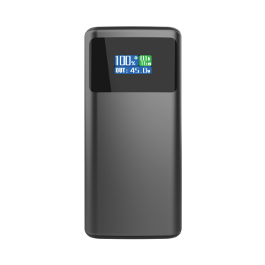 Logo trade promotional items image of: Quantum RCS ultra-fast PD45W 10.000mAh powerbank with screen