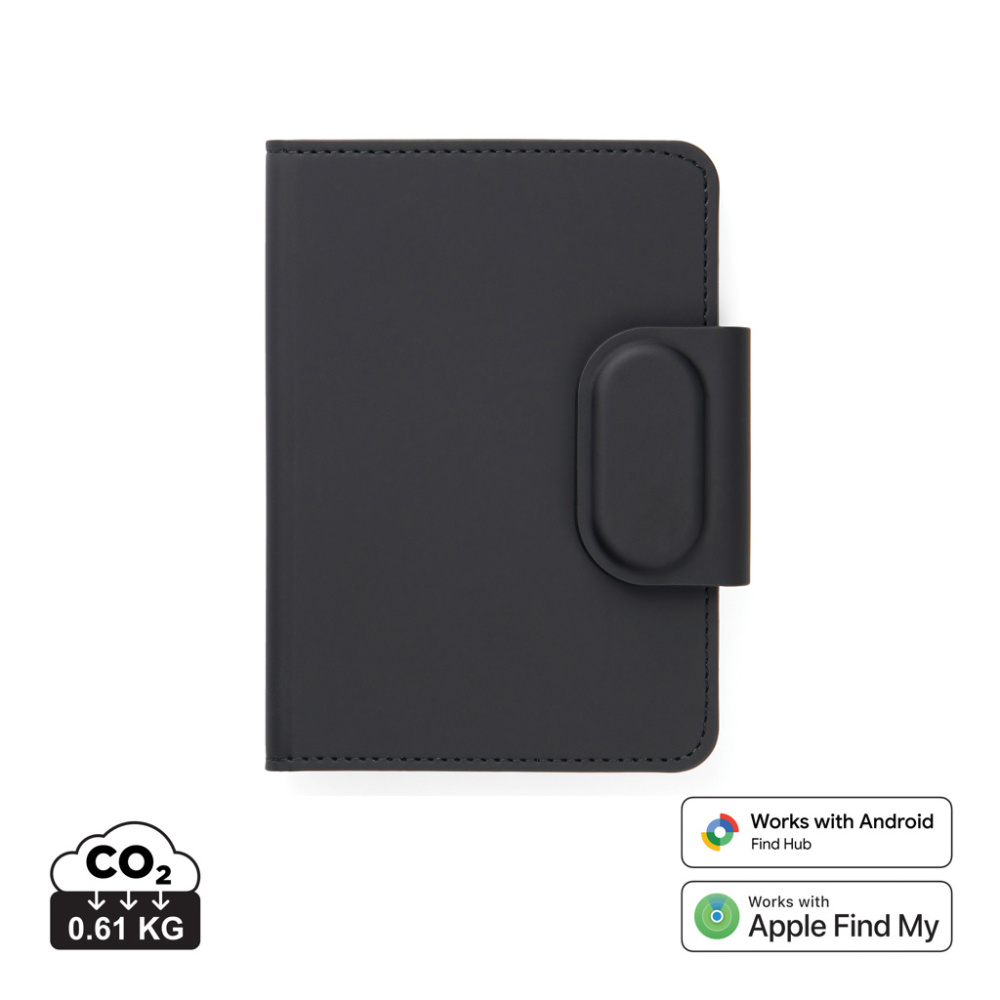 Logo trade promotional products picture of: VINGA Baltimore RCS Passport Cover With Finder Dual
