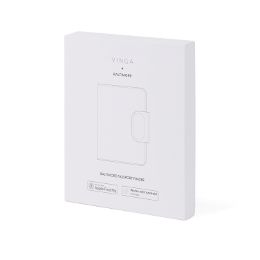 Logo trade promotional items image of: VINGA Baltimore RCS Passport Cover With Finder Dual