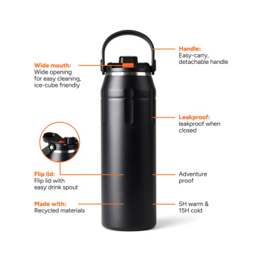 Logotrade promotional merchandise photo of: Nordic Drift Trail RCS Insulated sports bottle 940ml