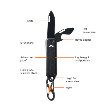 Logotrade promotional product image of: Nordic Drift Adventure keychain tool