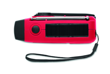 Logotrade promotional giveaway picture of: Portable radio SOS with LED torch