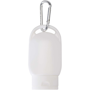 Logo trade promotional item photo of: Rosie SPF 30 suncream with carabiner