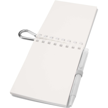 Logotrade promotional product image of: Lig Mini recycled outdoor soft cover notebook and ballpoint pen set (black ink)