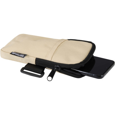 Logo trade promotional giveaways image of: Byron GRS recycled bottle pouch