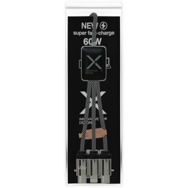 Logo trade advertising products image of: SCX.design C33 60W Type-C charging cable with dual light-up logo 