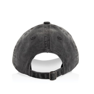 Logo trade promotional items image of: BEAU AWARE™ Washed 6 panel 270gsm cotton twill cap