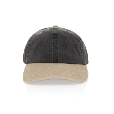 Logotrade promotional item picture of: BEAU AWARE™ Washed 6 panel 270gsm cotton twill two tone cap