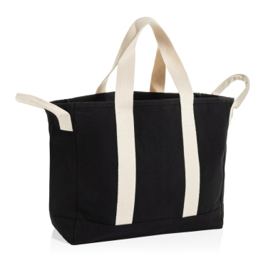 Logo trade promotional merchandise photo of: BEAU AWARE™ Beach bag 400gsm recycled canvas, with side hand