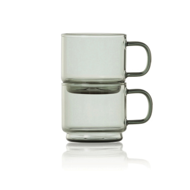 Logo trade promotional merchandise photo of: AdHoc Impact Espresso cups 70ml, 2 pcs set
