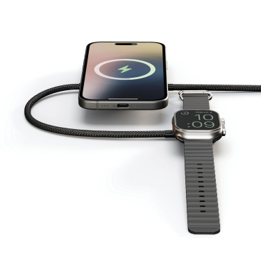 Logo trade business gifts image of: Zens Office Charger 2 Black