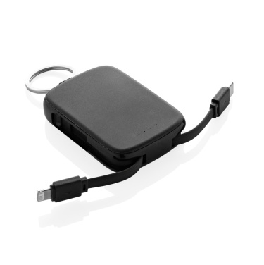 Logotrade advertising product picture of: Nexo RCS keychain 2000 mah powerbank with integrated cables