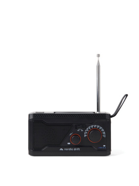 Logo trade promotional item photo of: Nordic Drift Titan IPX4 multifunctional radio 4000mah